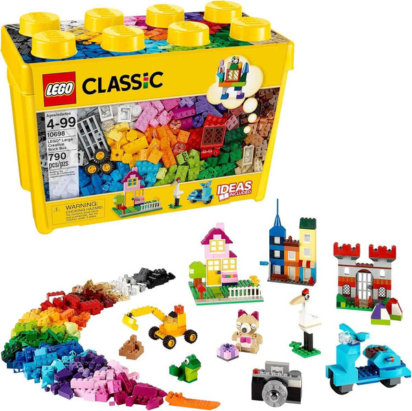 lego classic large creative brick box 10698 790 piece building set toy storage solution