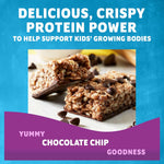 Zbar Protein Chocolate Chip Crispy Snack Bars Made with Organic Oats Non-GMO Gluten Free