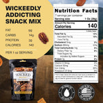 Wicked Mix Snack Mix with Mixed Nuts - Resealable Bag with Almonds, Cashews, Pretzels, Pecans