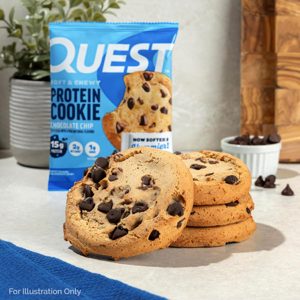 Quest Nutrition Chocolate Chip Protein Cookies, 15g Protein, 12 Count
