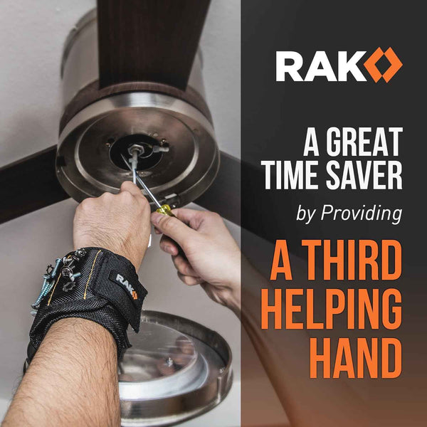 rak magnetic wristband for men - premium tool belt with strong magnets and durable 1680d ballistic nylon
