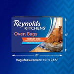 Reynolds Kitchens Turkey Size Oven Bags, 2-count, up to 24 pounds capacity, BPA-free, oven-safe to 400°F