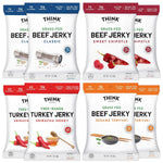Beef and Turkey Jerky Variety Pack, 8 Pack, 1.0 oz Bags, 2 of Each