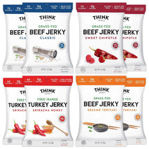 Beef and Turkey Jerky Variety Pack, 8 Pack, 1.0 oz Bags, 2 of Each