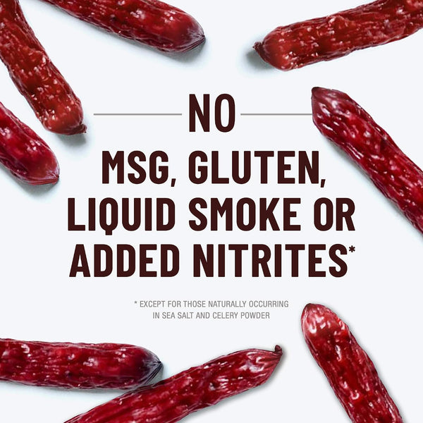 Duke's Pork Hot & Spicy Smoked Shorty Sausages, 16 oz, Gluten-Free Meat Snack