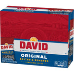 DAVID Original Flavor Sunflower Seeds, 1.625 oz, Pack of 12, Perfect Baseball Snack for Dad