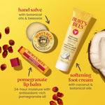 Burt's Bees Tips and Toes Kit, 6 Travel Size Products, Pomegranate Moisturizing, Hydrating, and Nourishing