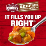 Campbell's Chunky Beef Soup with Country Vegetables, 18.8 Oz Can
