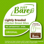 Just Bare® Chicken Lightly Breaded Breast Bites| Fully Cooked | 16 G Protein Frozen | 1.50 LB, 24 Ounce