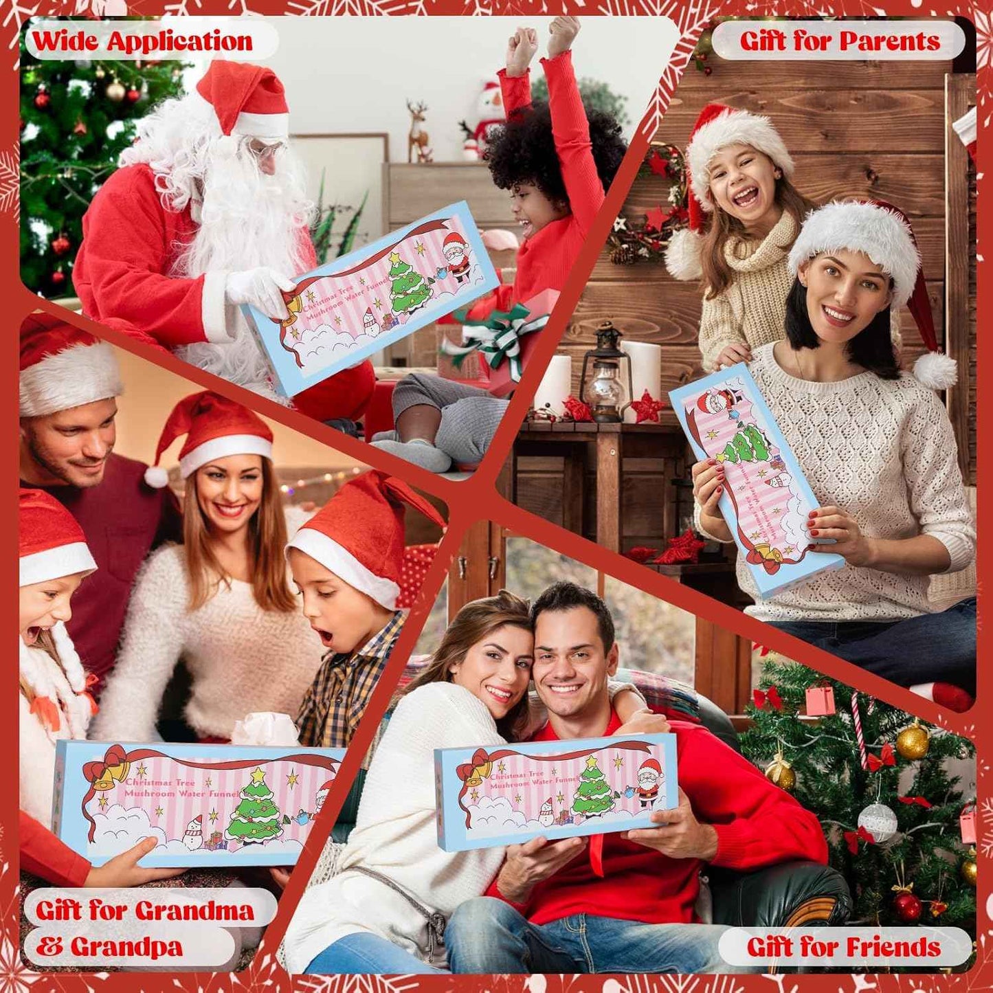 Christmas Tree Watering Funnel - Christmas Tree Watering System with Long Funnel Christmas Decorations (Green)