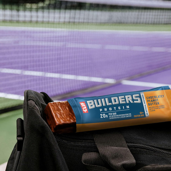 CLIF BUILDERS Chocolatey Peanut Butter Plant Based Protein Bars 12 Pack