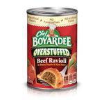 Chef Boyardee Overstuffed Beef Ravioli, 15 oz, 12 Pack, Ready-to-Eat Meals, Convenience Foods, Beef Ravioli