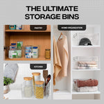 ClearSpace Clear Plastic Storage Bins for Home Organization