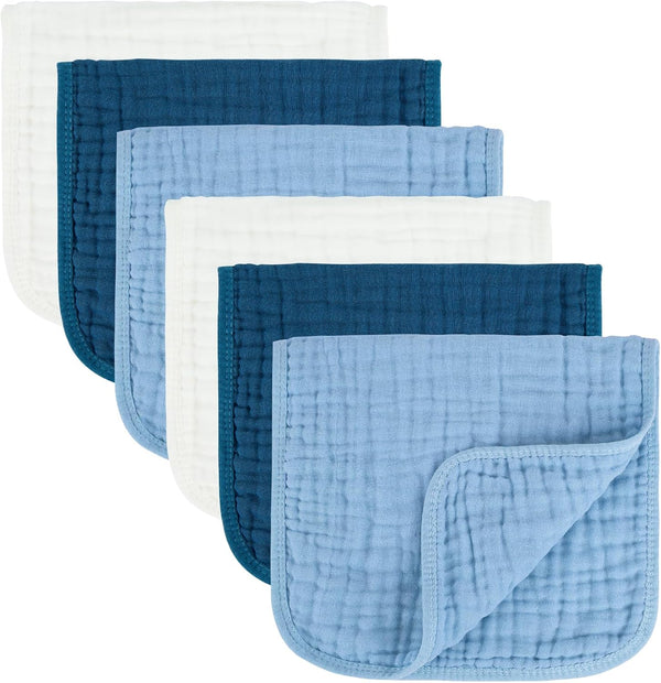 muslin 100% cotton burp cloths soft absorbent 10x20 inches baby essentials for girls and boys