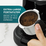Mr. Coffee 4-Shot Steam Espresso Maker with Stainless Steel Frothing Pitcher