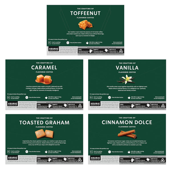 Starbucks Flavored K-Cup Coffee Pods Variety Pack 40 Count
