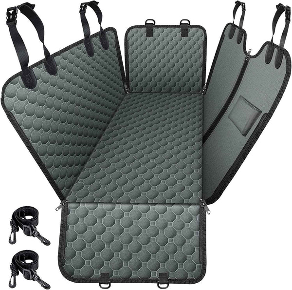Mancro Dog Car Seat Cover for Back Seat, 2025 Upgraded 600D Heavy Duty Waterproof & Scratch-Resistant Dog Hammock for Car, Back Seat Pet Cover for Dogs with Sedan, Trucks and SUVs, Standard, Black