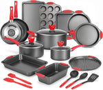 NutriChef 3-Piece Nonstick Kitchen Oven Baking Pans Set