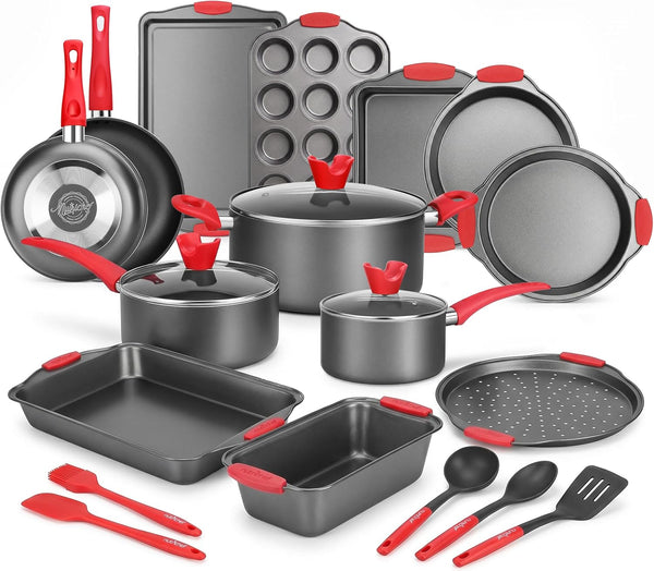 NutriChef 3-Piece Nonstick Kitchen Oven Baking Pans Set