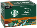 Starbucks House Blend Coffee K-Cup Pods, medium roast Arabica coffee, 10-count, 2-box pack