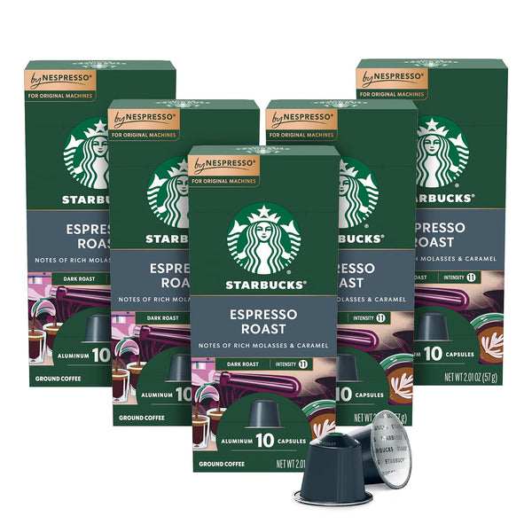 Starbucks by Nespresso Original Line, 50-count Espresso Pods Variety Pack