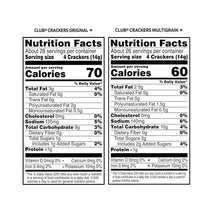 club original and multigrain crackers, variety pack, 2.506lb case, 3 boxes, kosher dairy, wheat and soy ingredients