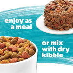 Purina beneful small breed dog food variety pack incrediBites with real beef chicken and salmon 3 oz cans pack of 30