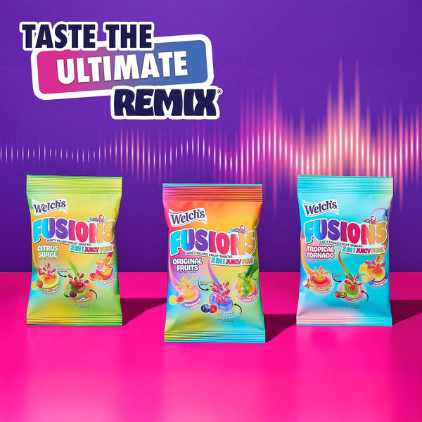 Welch's Fruit Snacks, Juicefuls Fusions, 50ct Variety Box with Three Unique Flavor Collections