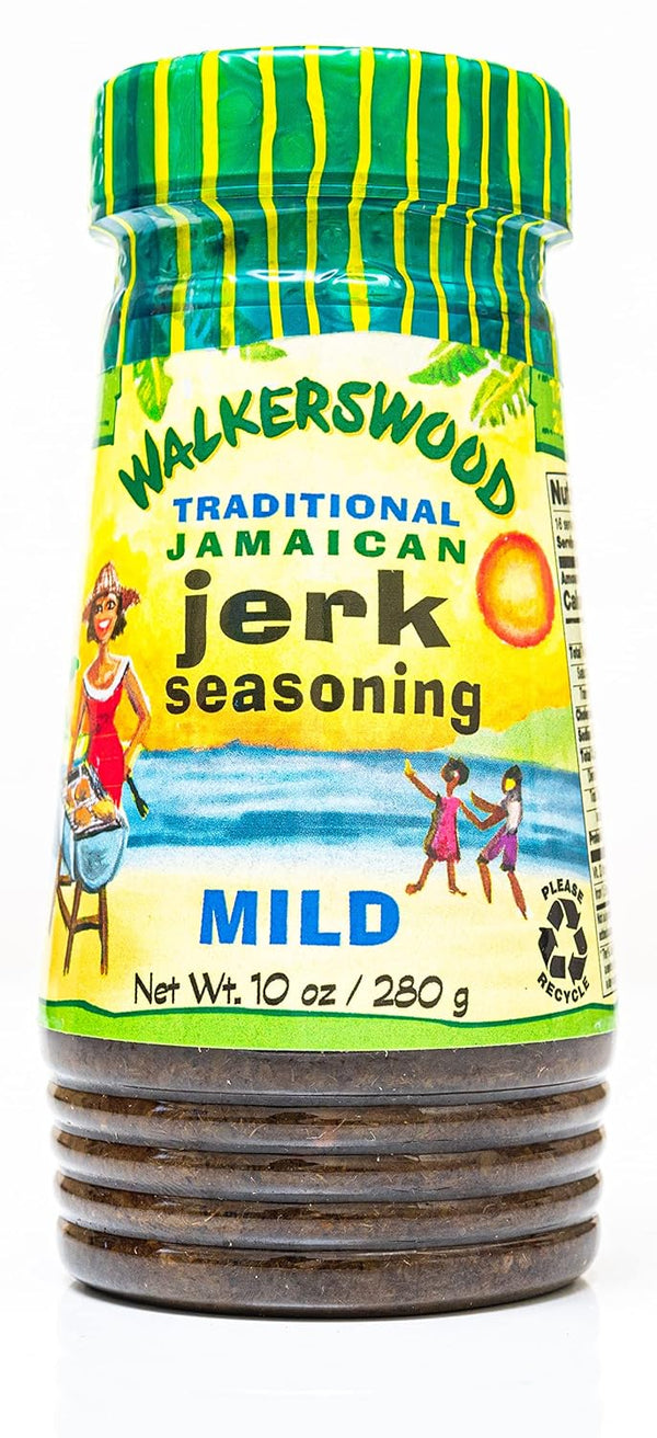 Walkerswood Traditional Jamaican Jerk Seasoning, Mild, 10 oz, Caribbean spice blend, non-GMO, gluten-free