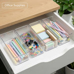 Deep Drawer Organizer Bins for Bathroom, Pantry, Office, and Desk
