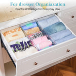 12 Pack Drawer Dividers for Clothes and Storage