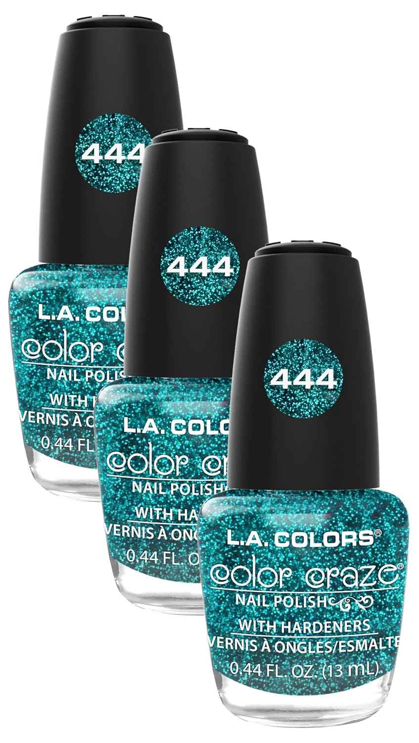 L.A. COLORS Color Craze Nail Polish, Glitter Bomb CNP543
