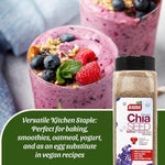 Badia Ground Chia Seeds, 16 oz – Superfood for Smoothies, Baking & Cooking – Source of Fiber, Omega-3 & Protein