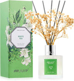 Airkeep Reed Diffuser Set,3.38 fl oz (100 ml) - Clean Linen Oil Diffusers with 8 Reed Sticks,Home Fragrance Reed Diffuser for Bathroom Shelf Decor