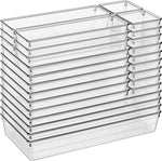 Large drawer organizer bins for kitchen, bathroom, and office use