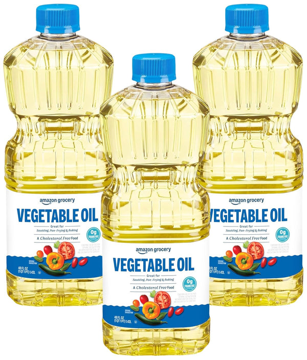Amazon Grocery, Vegetable Oil, 128 Fl Oz