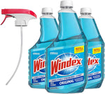 Windex Glass and Window Cleaner Spray Bottle, Packaging Designed to Prevent Leakage and Breaking, Surface Cleaning Spray, Original Blue Scent, 23 Fl Oz