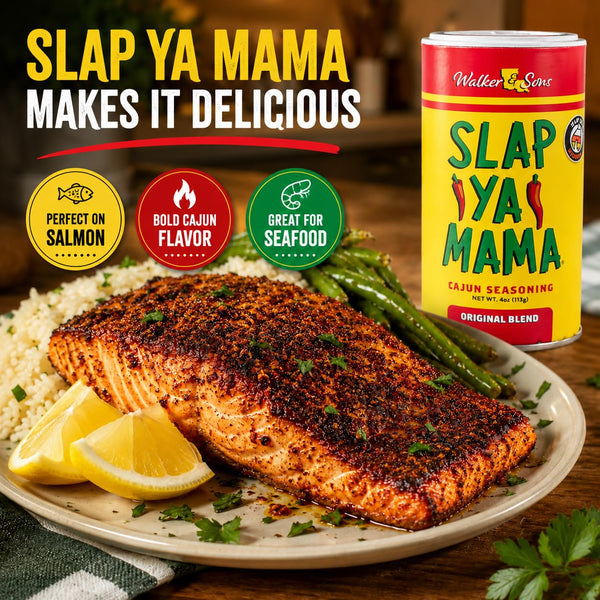 Slap Ya Mama Original Cajun Seasoning Blend, 4 Ounce, No MSG, Kosher, Louisiana Made