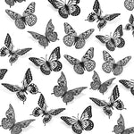 SAOROPEB 3D Butterfly Wall Decor - 48 Pcs, 4 Styles, 3 Sizes, Gold Butterfly Decorations for Birthday & Party Celebrations, Removable Stickers