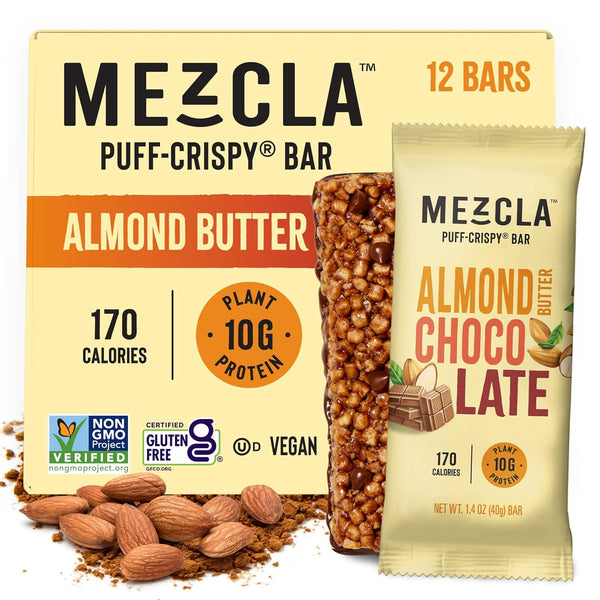 Mezcla Puff-Crispy Plant Based Protein Bars Variety Pack