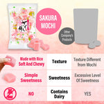 Yamasan Kyoto Uji Japanese Sakura Mochi Candies, 300g, Japanese Snacks