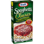 Kraft Spaghetti Classics Tangy Italian Meal Mix, Spaghetti, Spices, Parmesan Cheese, 8 oz Box