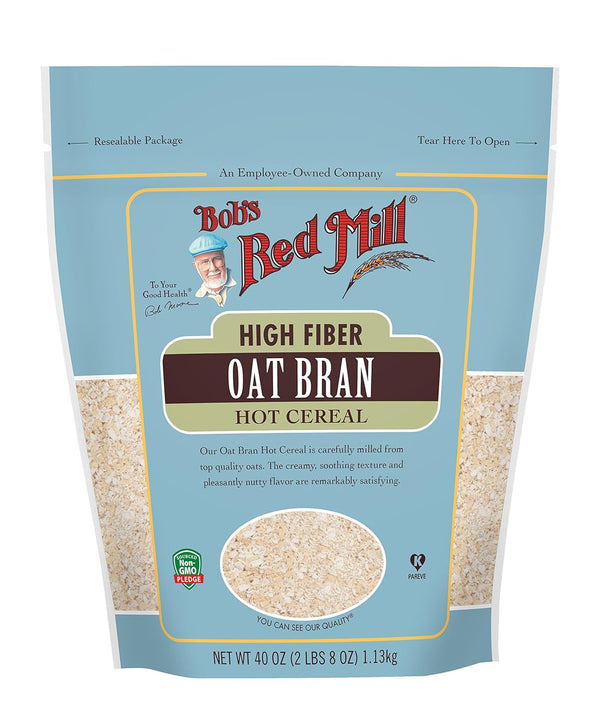 Bob's Red Mill Oat Bran Hot Cereal, 18oz (Pack of 4), Non GMO, Vegan, Kosher
