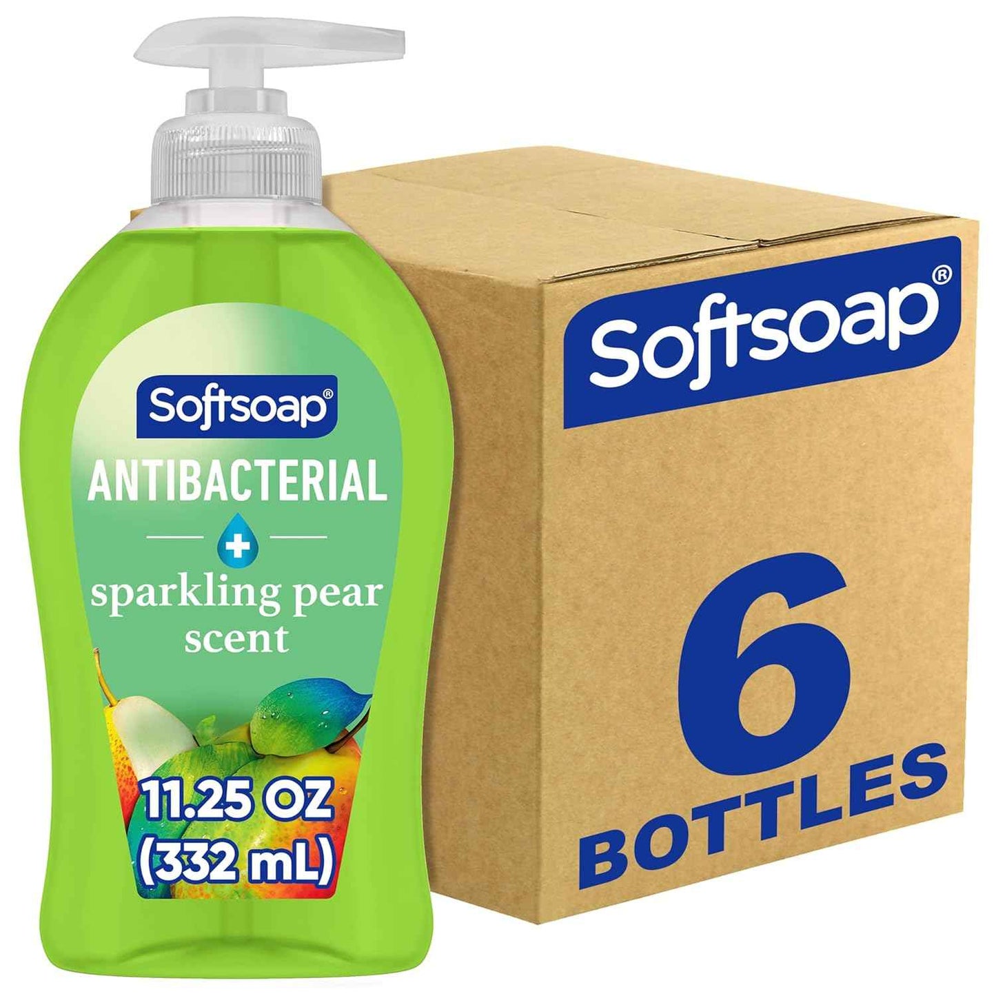 Softsoap Antibacterial Liquid Hand Soap, Kitchen Fresh Hand Soap, 11.25 Fl Oz (Pack of 6)