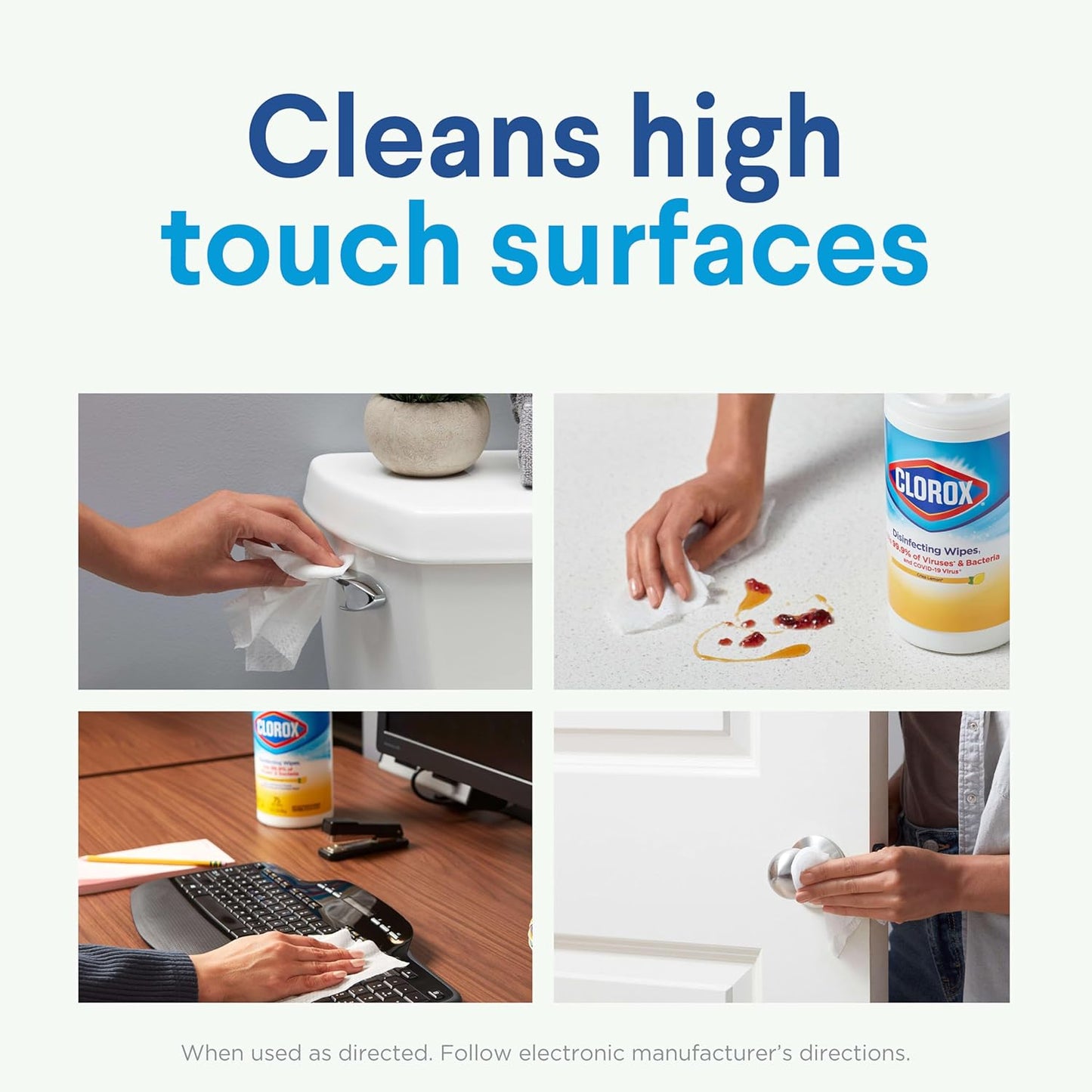 Clorox Disinfecting Wipes, 75 Count, Pack of 3