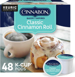 Cinnabon Classic Cinnamon Roll Keurig Single-Serve K-Cup Pods, 48 Count, Light Roast Coffee