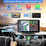7" portable wireless car stereo with Apple CarPlay, Android Auto, and backup camera for all vehicles
