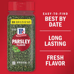 McCormick Parsley Flakes, 0.87 oz, Non GMO, Shelf-Stable, Long-Lasting, Fresh Flavor