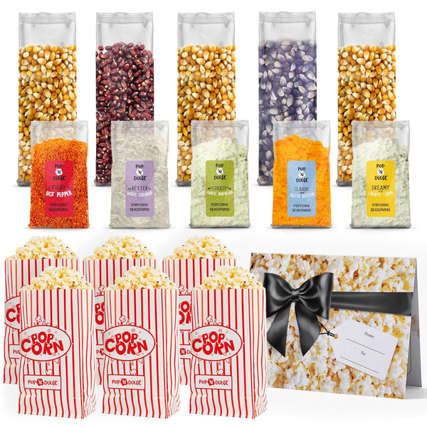 Pop n' Dulge Popcorn Movie Night Supplies 16-piece Gift Set