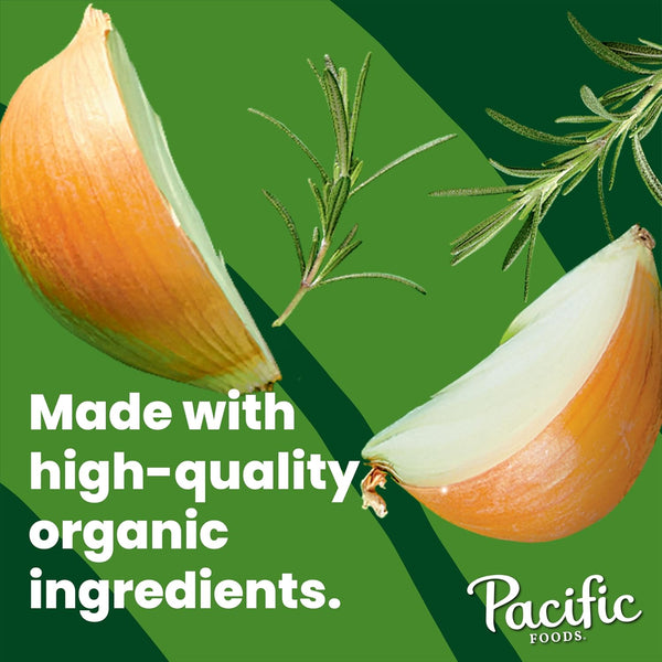 Pacific Foods Organic Low Sodium Chicken Broth 8 Ounce 4 Pack No Artificial Preservatives